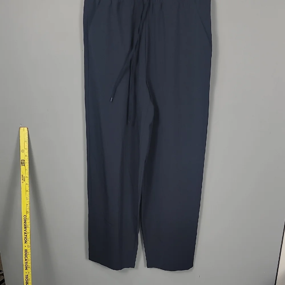 Athleta Avenue Navy Blue V-Neck Wide-Leg Jumpsuit - Picture 3 of 9